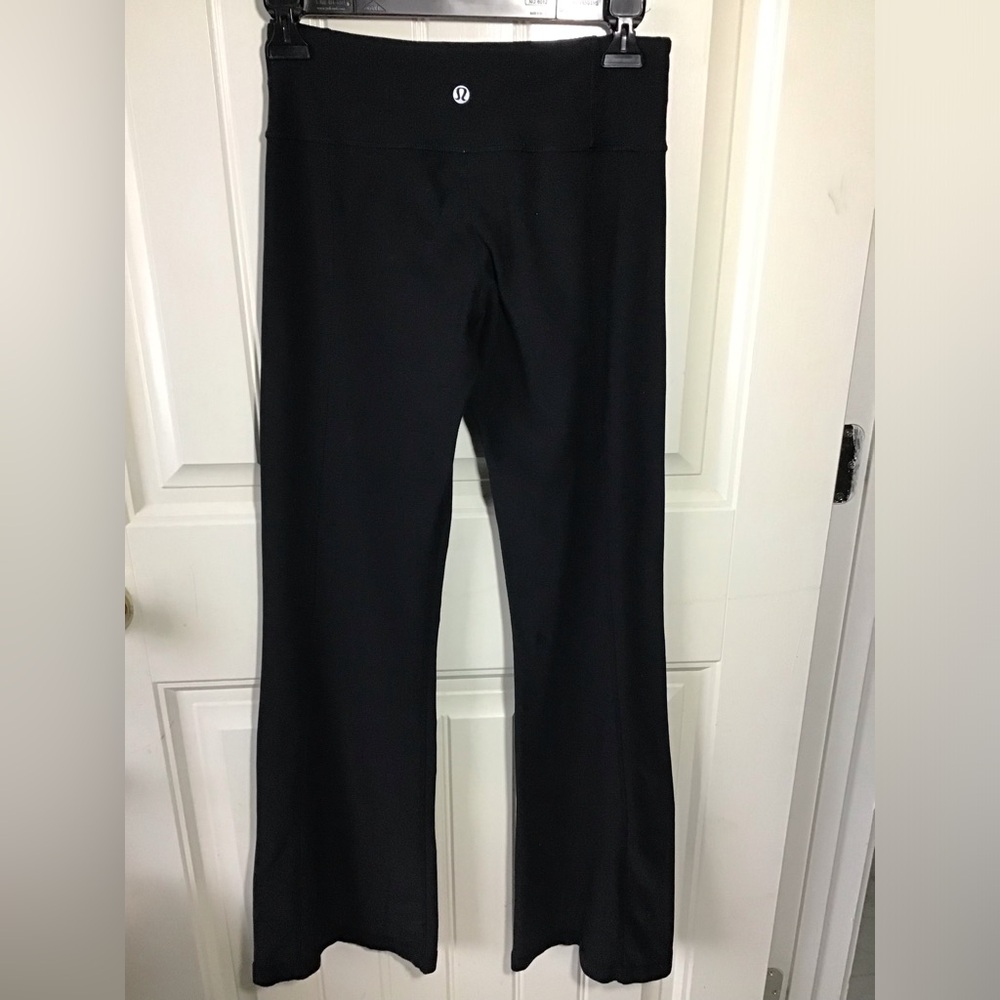 Lululemon Reversible Groove Pants Size 4 32” Black - Picture 3 of 13